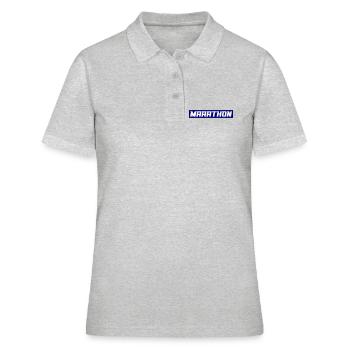 Marathon - Frauen Polo Shirt - Grau meliert - Vorne - Ailine (174cm)