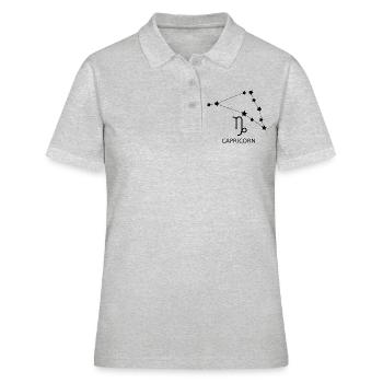 Horoscope Constellation du Capricorne Capricorne - Polo Femme - gris chiné - Devant - Ailine (174cm)