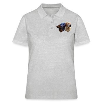 LABRADORS T SHIRT, WOMENS LABRADOR T SHIRT - Women's Polo Shirt - heather grey - Front - Ailine (174cm)