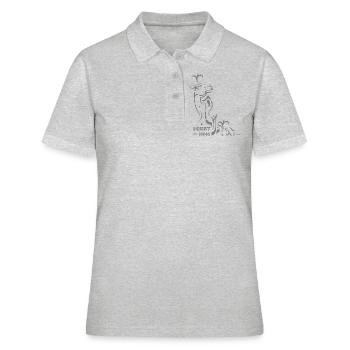 Chameau - Polo Femme - gris chiné - Devant - Ailine (174cm)