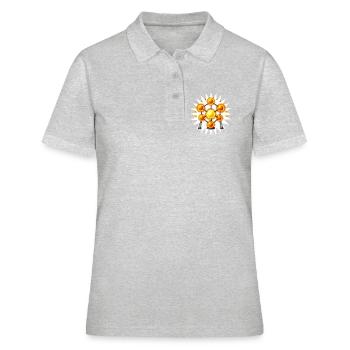 ATOMFUSION – Belgien - Frauen Polo Shirt - Grau meliert - Vorne - Ailine (174cm)