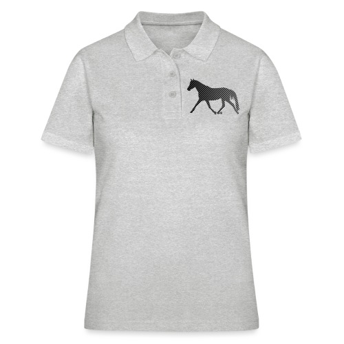 Streifen Pferd - Frauen Polo Shirt