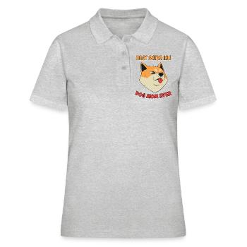 Shiba Inu Mom Dog Fun Saying Shiba Inu Gift - Women's Polo Shirt - heather grey - Front - Ailine (174cm)