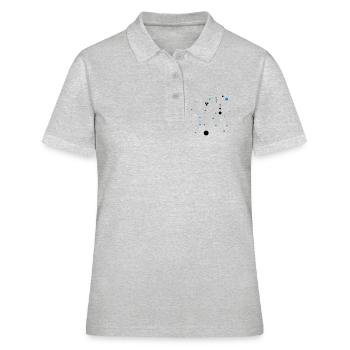 bulles - Polo Femme - gris chiné - Devant - Ailine (174cm)