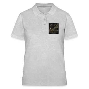 Neighborhood Watch Kröte Horror Vintage LO-FI  - Frauen Polo Shirt - Grau meliert - Vorne - Ailine (174cm)