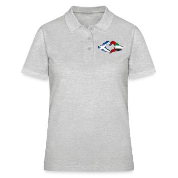 Écosse Émirats arabes unis Drapeau - Polo Femme - gris chiné - Devant - Ailine (174cm)