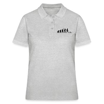 Evolution - Natation - Sports nautiques - Polo Femme - gris chiné - Devant - Ailine (174cm)
