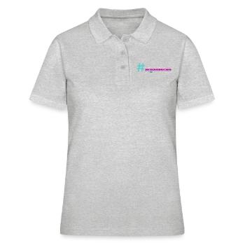 Cool hashtag afganistan land - Polo Femme - gris chiné - Devant - Ailine (174cm)