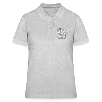 L’orthographe de la sorcellerie est ma Wicca de sorcellerie cardio - Polo Femme - gris chiné - Devant - Ailine (174cm)