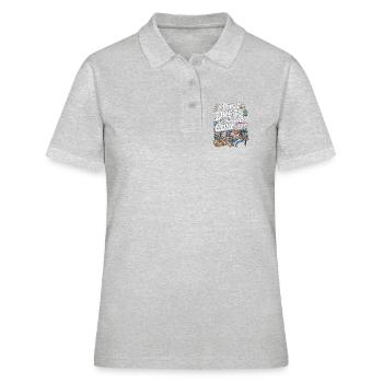 Remote Developer I Don't Dress Remote Tech Worker - Frauen Polo Shirt - Grau meliert - Vorne - Ailine (174cm)