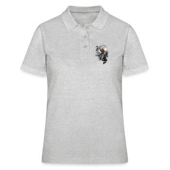 Mercenaire hessois en cavalier sans tête Halloween - Polo Femme - gris chiné - Devant - Ailine (174cm)