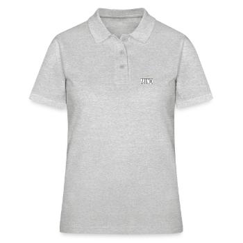 Typographie motivante Conquer Your Mind - Polo Femme - gris chiné - Devant - Ailine (174cm)