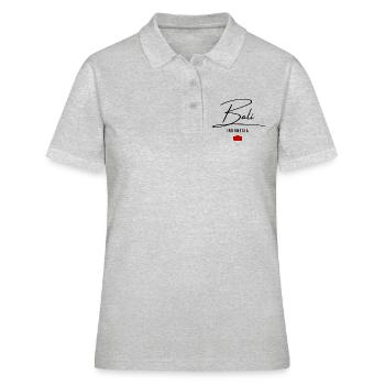 J’aime Bali, Bali Indonésie - Polo Femme - gris chiné - Devant - Ailine (174cm)
