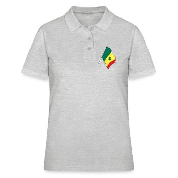 Flag of Senegal - Women's Polo Shirt - heather grey - Front - Ailine (174cm)