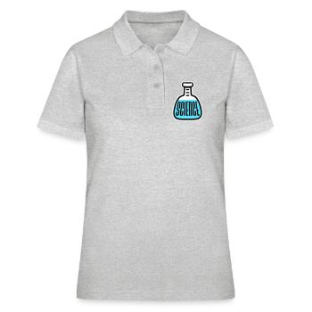 Déclaration scientifique : Déclaration sur l’éducation des nerds - Polo Femme - gris chiné - Devant - Ailine (174cm)