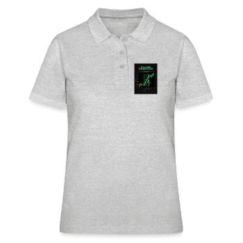 Neon 5M Scalping-Diagramm - Frauen Polo Shirt - Grau meliert - Vorne - Ailine (174cm)