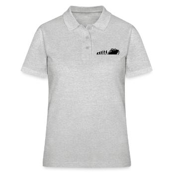 Croisière Evolution - Croisière - Vacances - Polo Femme - gris chiné - Devant - Ailine (174cm)