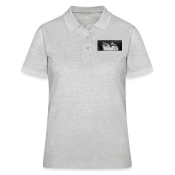 Anime Warrior Eyes - Polo Femme - gris chiné - Devant - Ailine (174cm)