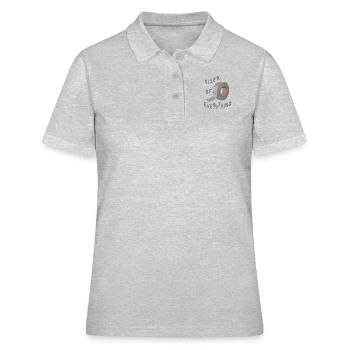 Funny, Duct Tape - Fixateur de tout. - Polo Femme - gris chiné - Devant - Ailine (174cm)
