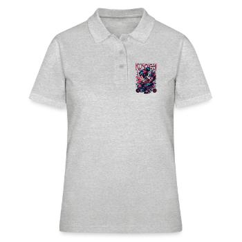Kunoichi Deadly Grace - Frauen Polo Shirt - Grau meliert - Vorne - Ailine (174cm)
