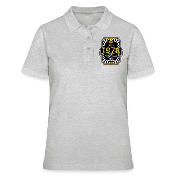 1978 JULY - Women's Polo Shirt - heather grey - Front - Ailine (174cm)