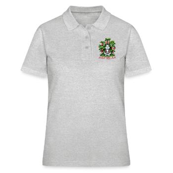 Just Relax - Frauen Polo Shirt - Grau meliert - Vorne - Ailine (174cm)