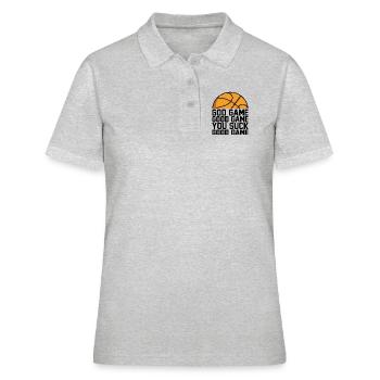 God Game Bon Jeu Vous Sucer Bon Jeu Dire - Polo Femme - gris chiné - Devant - Ailine (174cm)