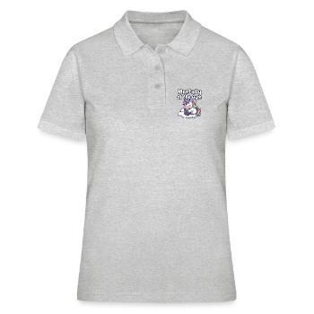 Mentalement à la Licorne de la Salle - Polo Femme - gris chiné - Devant - Ailine (174cm)