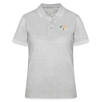 You Matter - Christian - Polo Femme - gris chiné - Devant - Ailine (174cm)