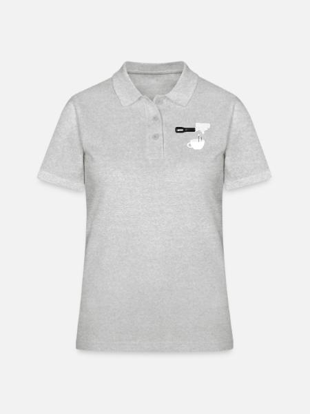 Portafilter. - Women's Polo Shirt - heather grey