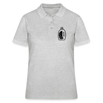 Flacon de détergent - Polo Femme - gris chiné - Devant - Ailine (174cm)