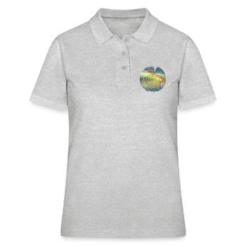 cho ku rei gold vor regenbogen - Frauen Polo Shirt - Grau meliert - Vorne - Ailine (174cm)