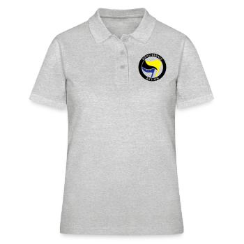 Neoliberale Aktion - Frauen Polo Shirt - Grau meliert - Vorne - Ailine (174cm)
