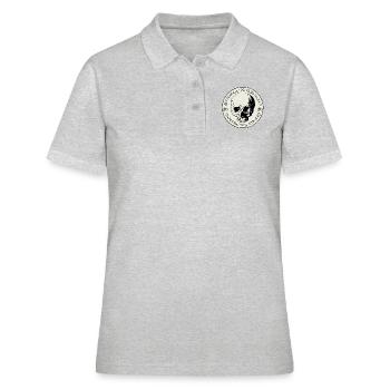 Awtowelo Motorcycles German Engineering - Polo Femme - gris chiné - Devant - Ailine (174cm)