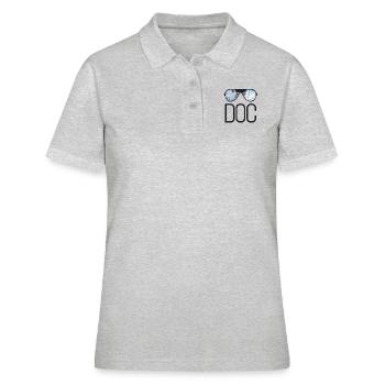 Docteur Médecin médecin - Polo Femme - gris chiné - Devant - Ailine (174cm)