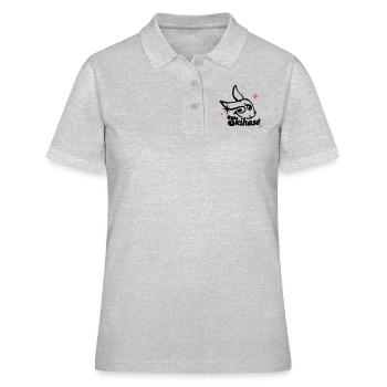 skihase_candi_2c - Frauen Polo Shirt - Grau meliert - Vorne - Ailine (174cm)