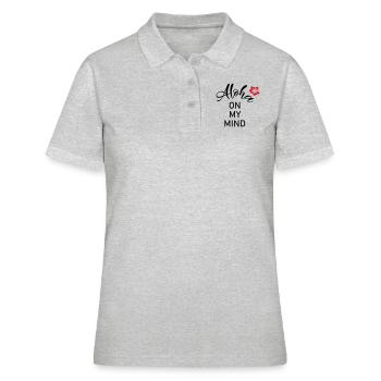 Aloha dans mon - Polo Femme - gris chiné - Devant - Ailine (174cm)