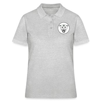 Panther with the all seeing eye - Women's Polo Shirt - heather grey - Front - Ailine (174cm)
