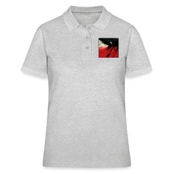 red sky - Polo Femme - gris chiné - Devant - Ailine (174cm)