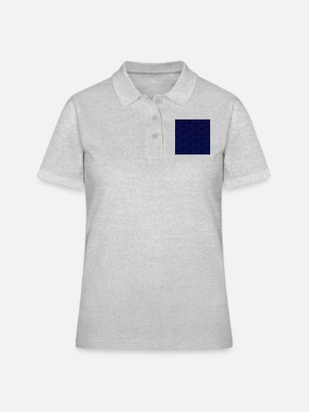 Chinese pattern - Women's Polo Shirt - heather grey