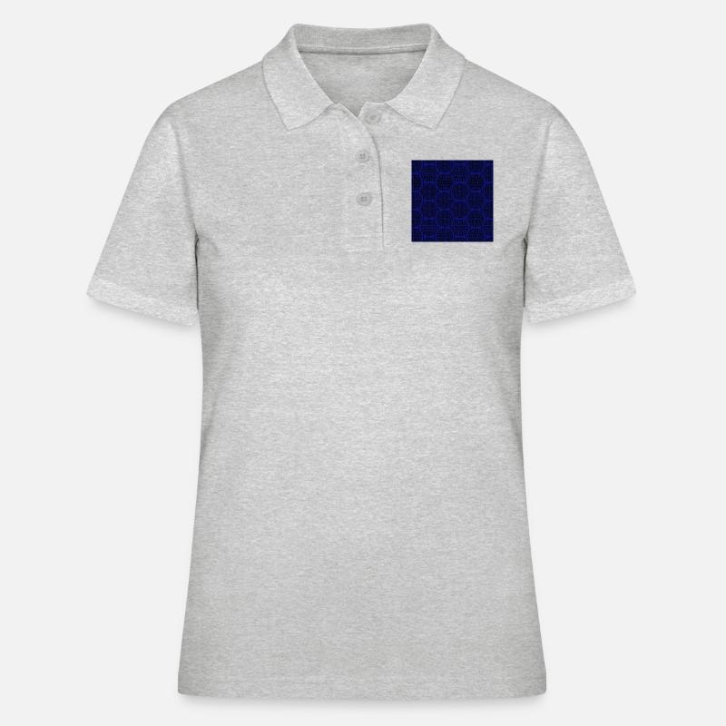 Chinese pattern - Women's Polo Shirt - heather grey