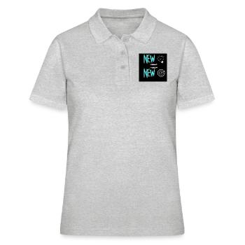 NEW IDEA= NEW OBJECTIF - Polo Femme - gris chiné - Devant - Ailine (174cm)