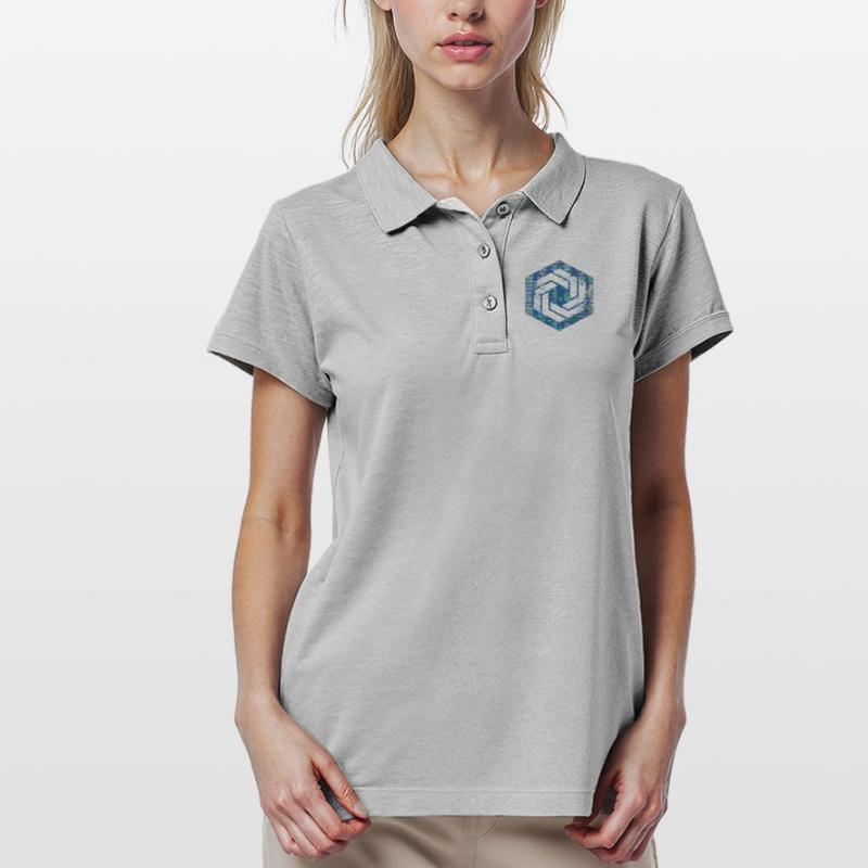 Hexagon-Programmierung Programmierer Codierung geometrisch Frauen Polo Shirt