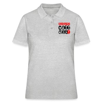 schlechtes wech - Frauen Polo Shirt - Grau meliert - Vorne - Ailine (174cm)