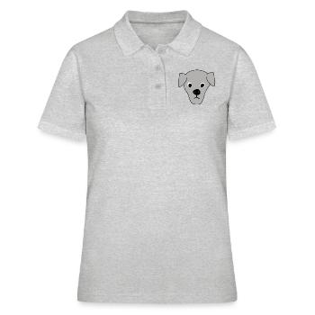 chiot 6 - Polo Femme - gris chiné - Devant - Ailine (174cm)