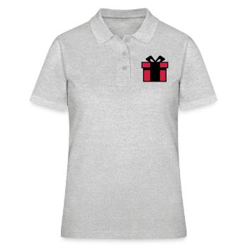 Cadeau - Polo Femme - gris chiné - Devant - Ailine (174cm)