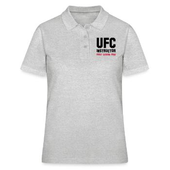 ufc instructor - Frauen Polo Shirt - Grau meliert - Vorne - Ailine (174cm)