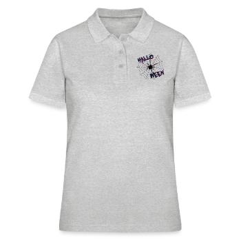 halloween - Frauen Polo Shirt - Grau meliert - Vorne - Ailine (174cm)