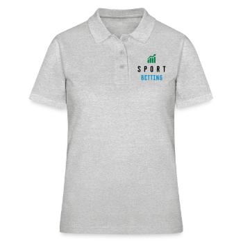 PARIS SPORTIFS / PARIS SPORTIFS - SIMPLE - Polo Femme - gris chiné - Devant - Ailine (174cm)