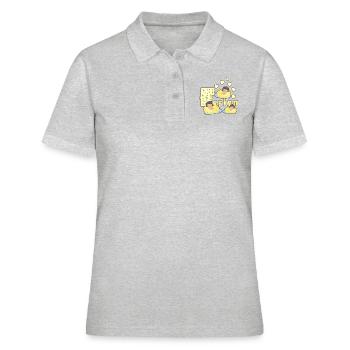 Ferien - Frauen Polo Shirt - Grau meliert - Vorne - Ailine (174cm)